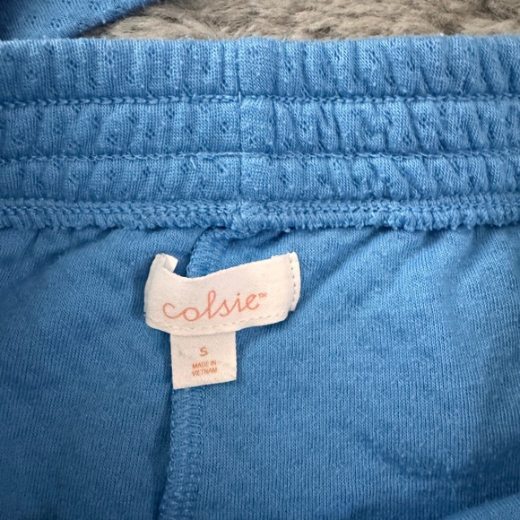 Colsie Blue Textured Knit Set - Picture 4 of 4